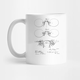 Eyeglasses Vintage Patent Hand Drawing Mug